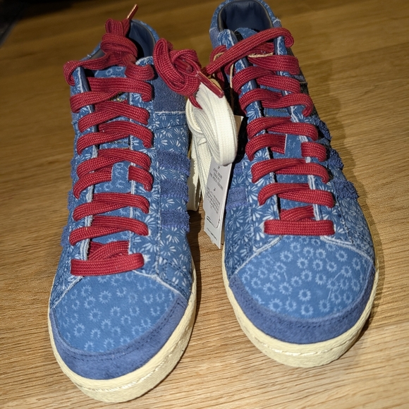 Adidas Jabar Hi "Western Denim" Mid Sneakers in Midnight Indigo sz 7 - Picture 6 of 9